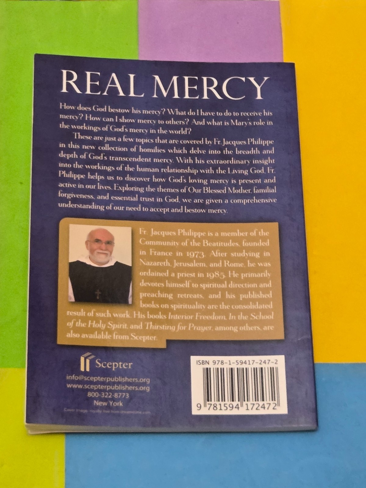 REAL MERCY, JACQUES PHILIPPE, TRADE PAPERBACK, 2016,