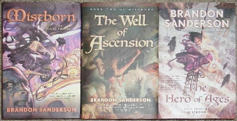 MISTBORN TRILOGY 3 HC 1st FINAL EMPIRE Well of Ascension HERO OF AGES Sanderson