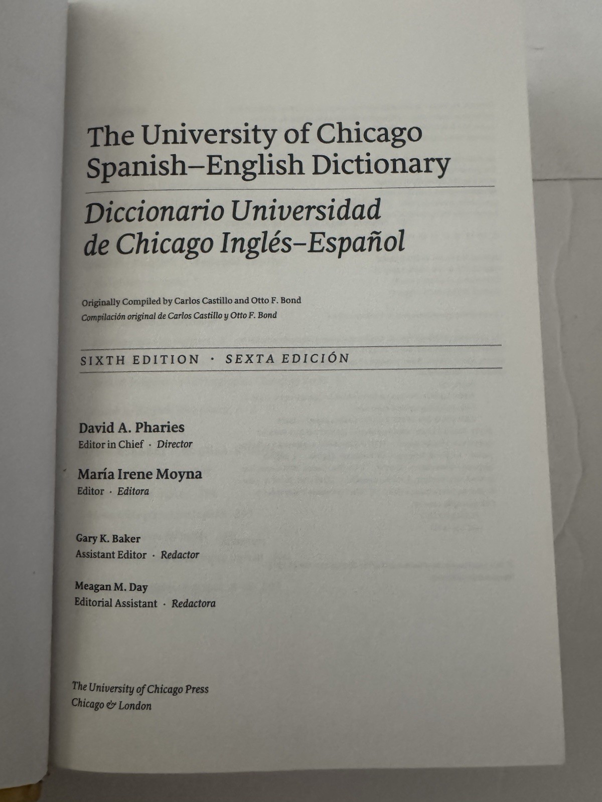 The University of Chicago Spanish-English Dictionary, Sixth Edition: Diccion…