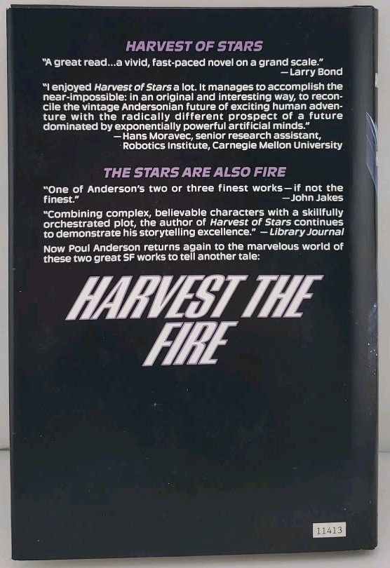Harvest the Fire by Paul Anderson (1995, Hardcover)