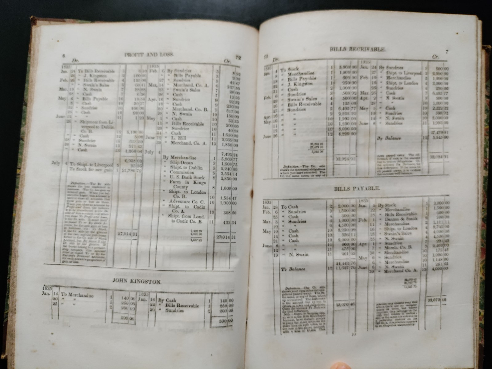 American System of Practical Bookkeeping by James Bennett HC 1835 16th Edition