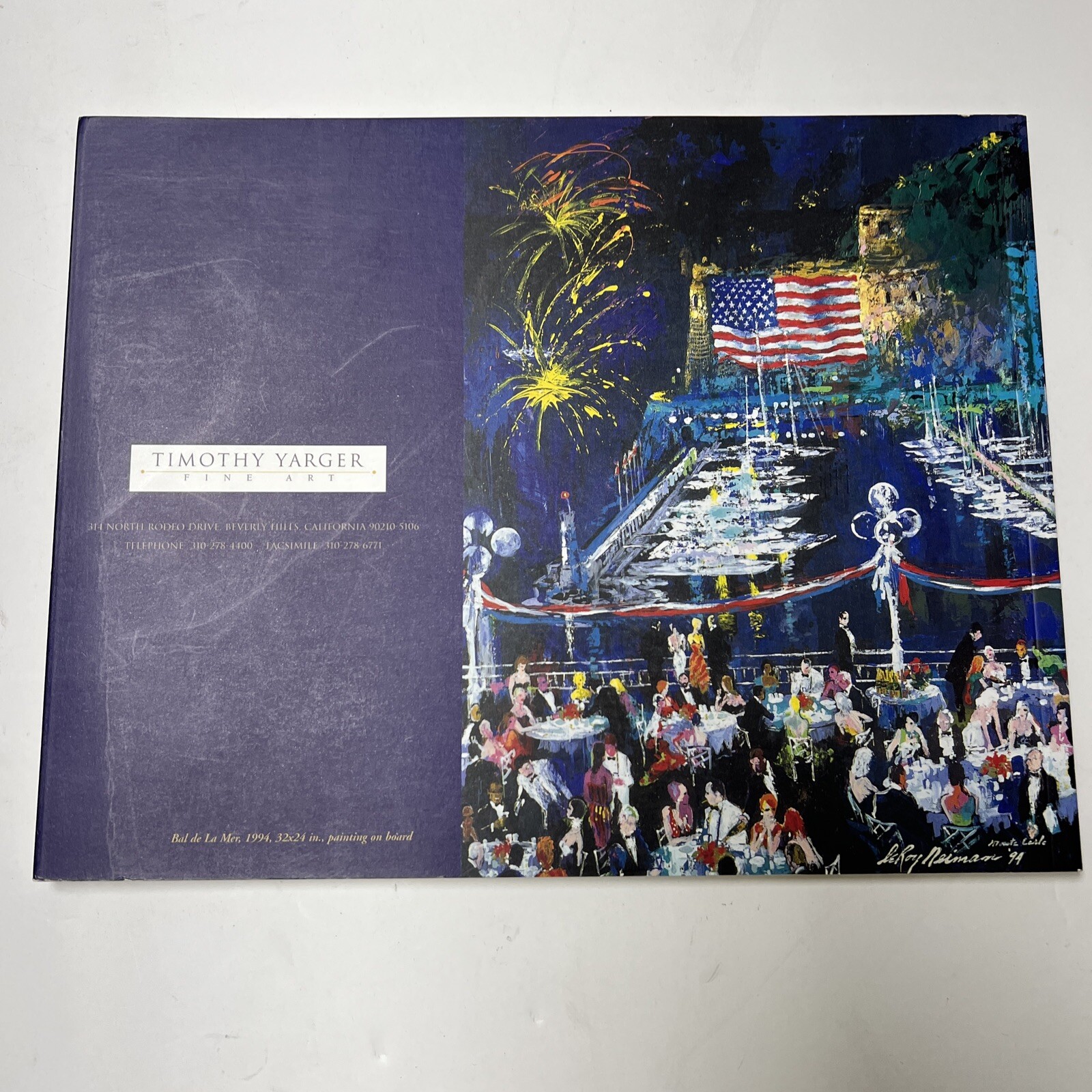 LEROY NEIMAN Paintings Drawings Serigraphs 1960-1998 Culinary Arts Timothy Yarge