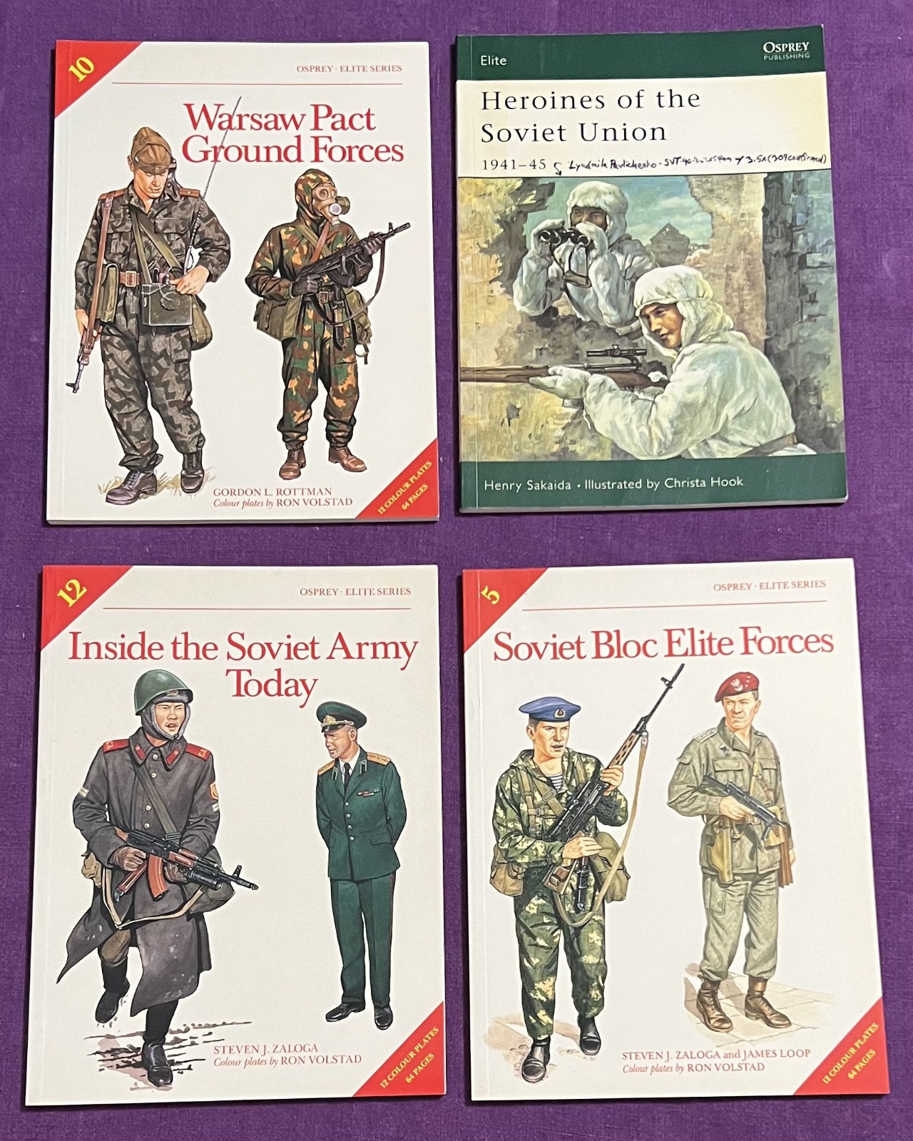 Osprey Elite Series – Lot of 4 Books #5, #10, #12, Heroines