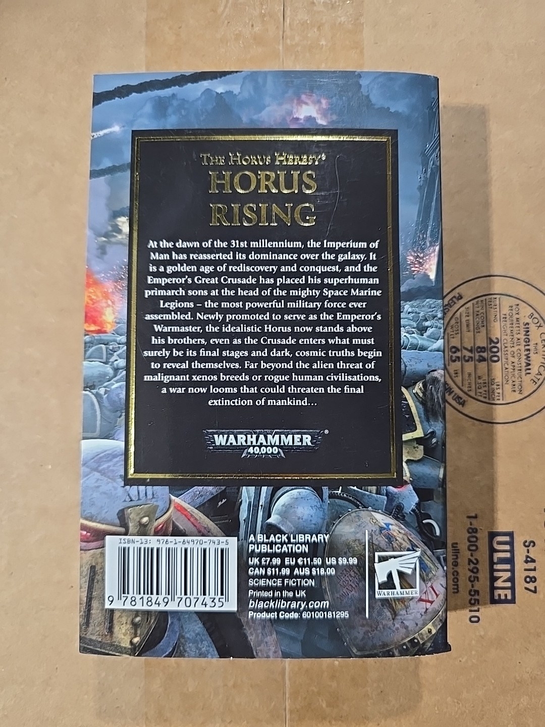 Horus Rising by Dan Abnett PB Black Library Warhammer Horus Heresy