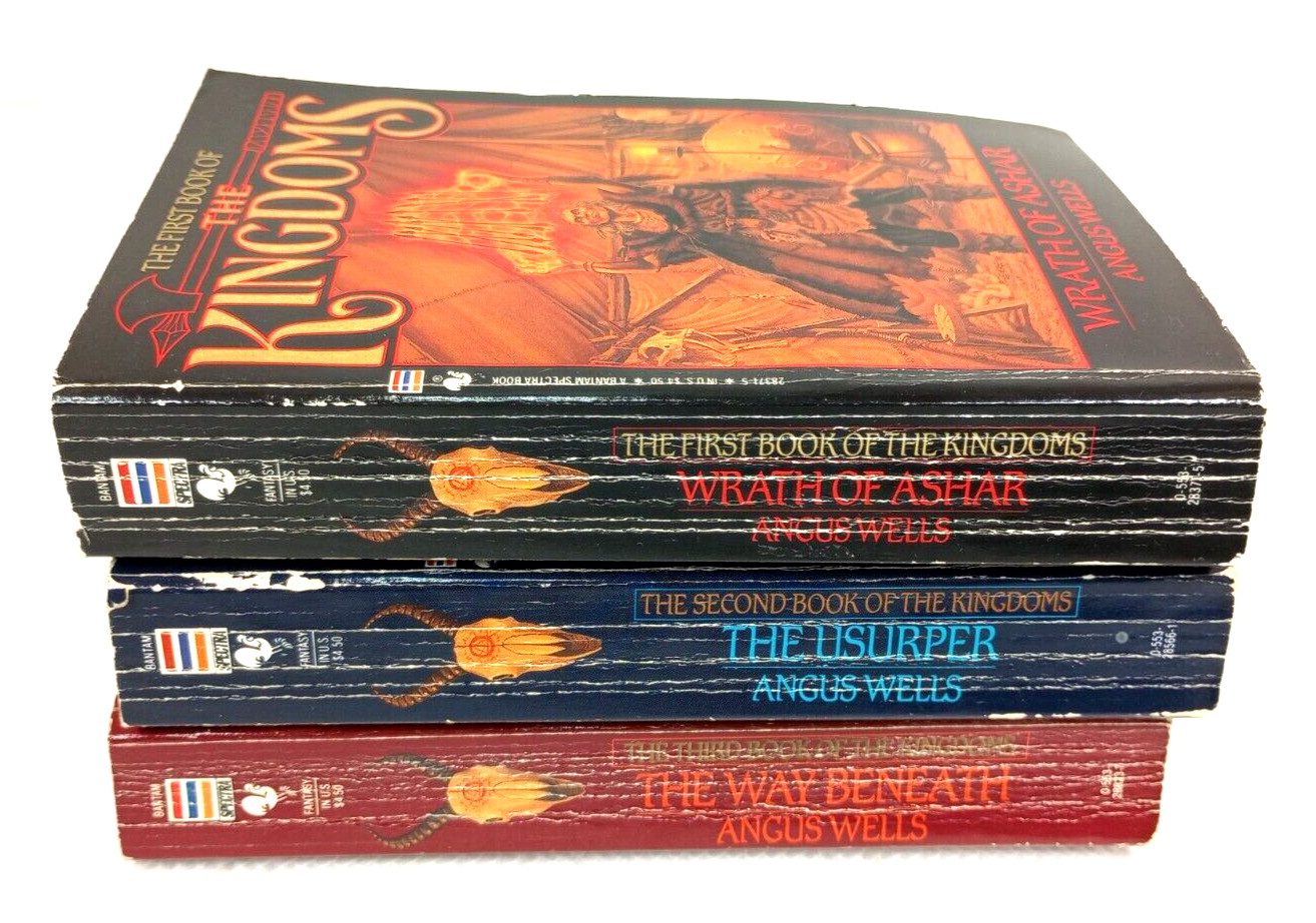 The Kingdoms Trilogy #1-3 Wrath of Ashar Usurper The Way Beneath Angus Wells PB