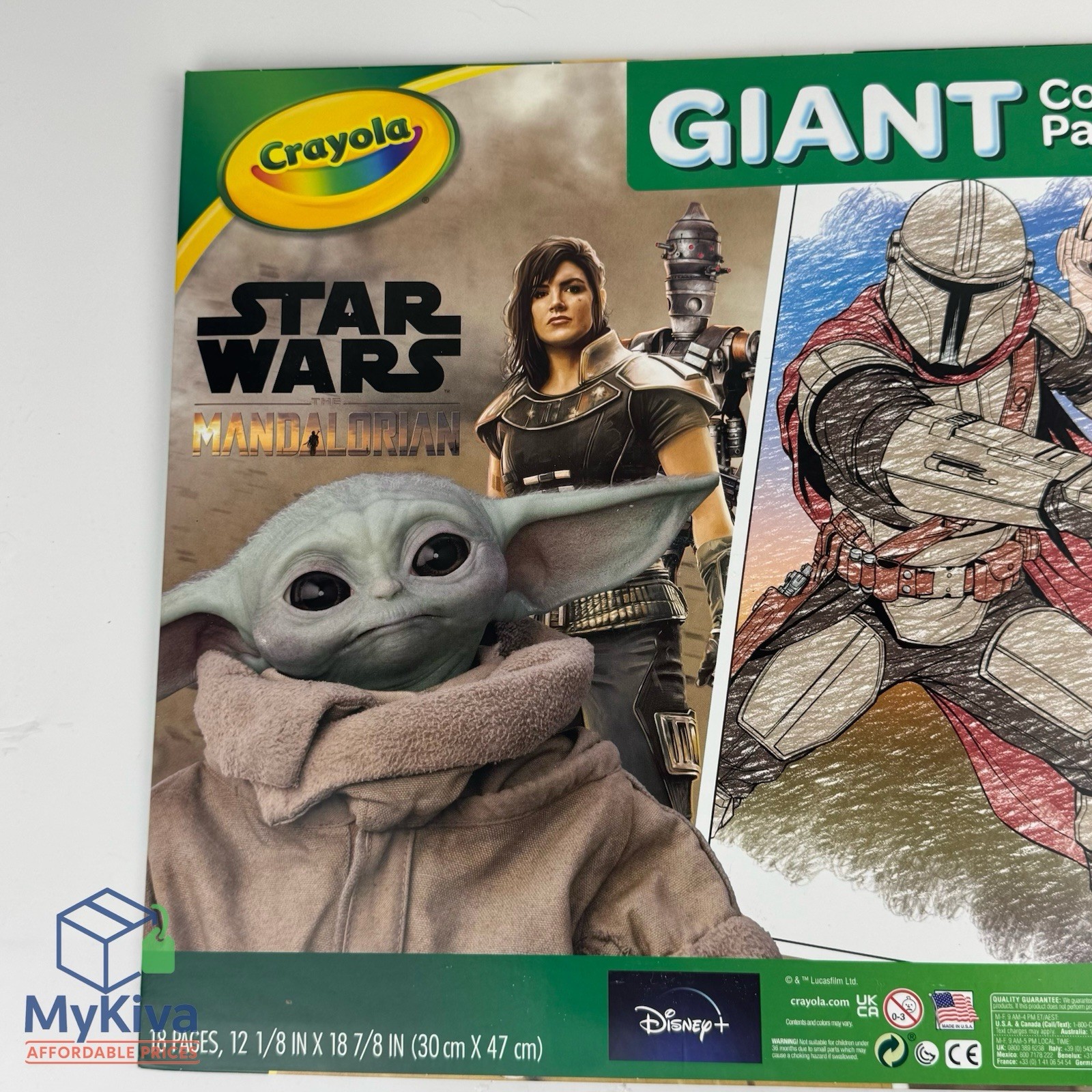 Crayola Star Wars Mandalorian Giant Coloring Pages Grogu Rescue 18 Sheets