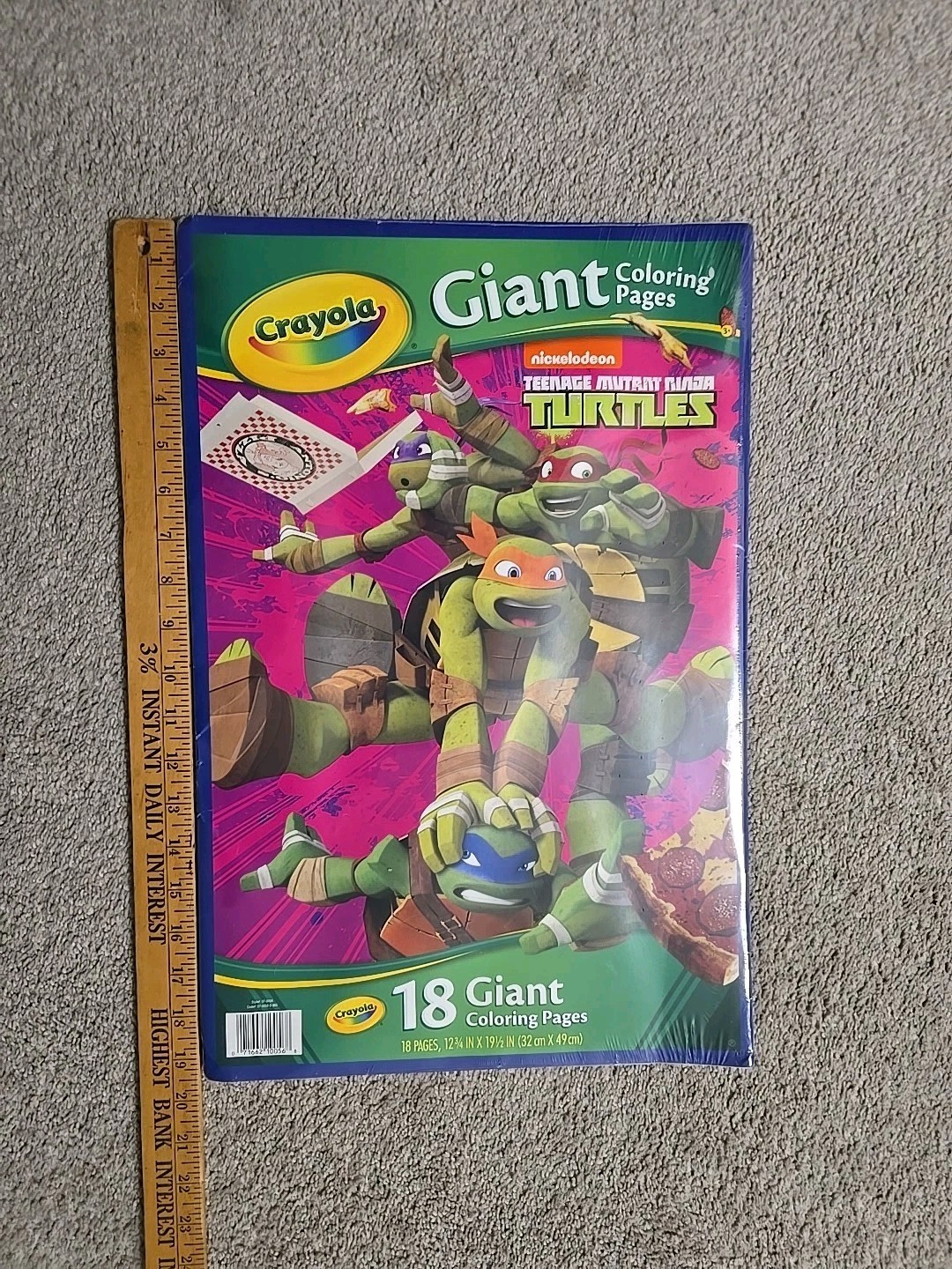 Crayola: Teenage Mutant Ninja Turtles 18 Giant Coloring Pages BRAND NEW SEALED