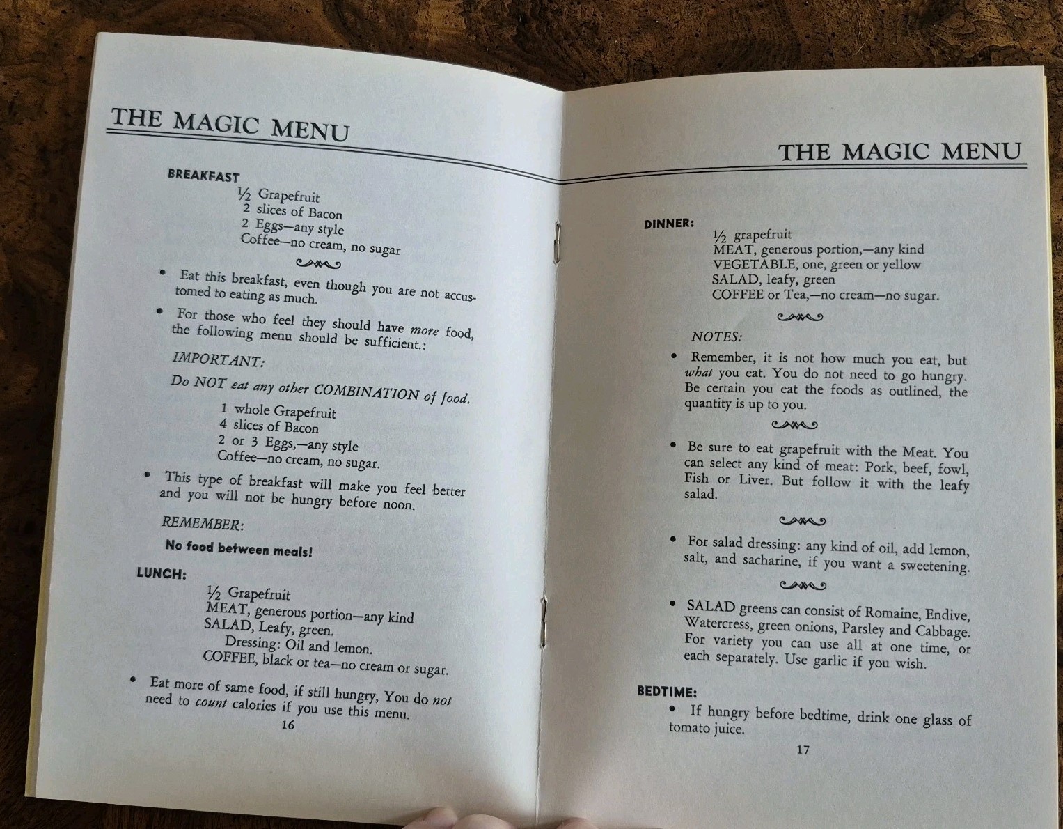 Vintage 1964 The Magic Menu The New Way to Reduce Ellen Hummel Robertson Booklet