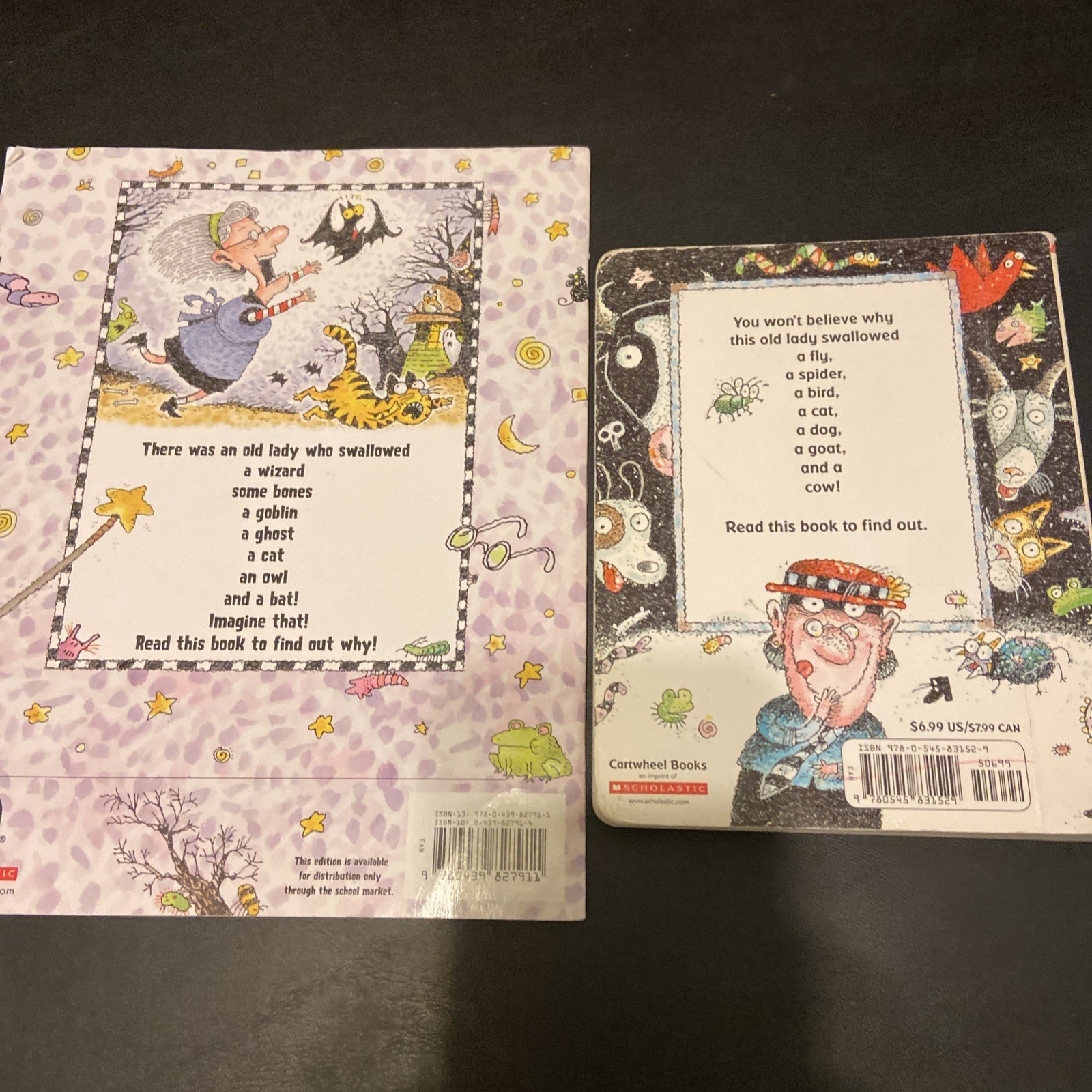 There Was An Old Lady Series Books by Lucille Colandro Lot Of 7 PBs & BB