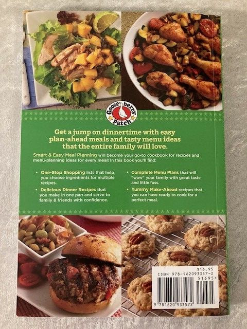 Gooseberry Patch “Smart & Easy Meal Planning” Cookbook 254 Pages Paperback 2019