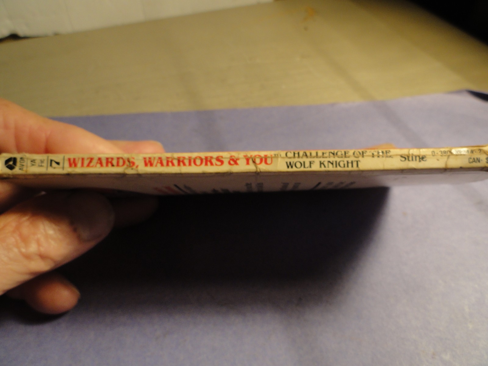 Wizards Warriors & You #7:Challenge of the Wolf Knight-pbk-1985-Avon-1st print