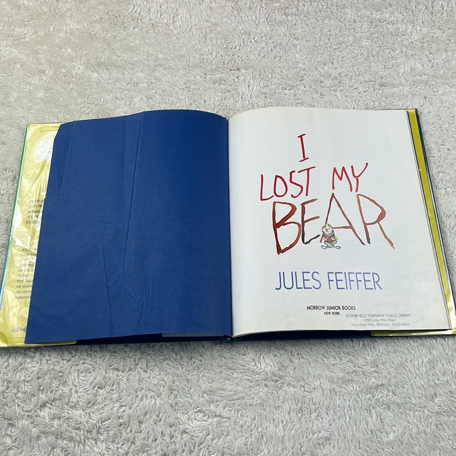 Jules Feiffer Picture Book bundle lot – I lost my Bear and The Odious Ogre