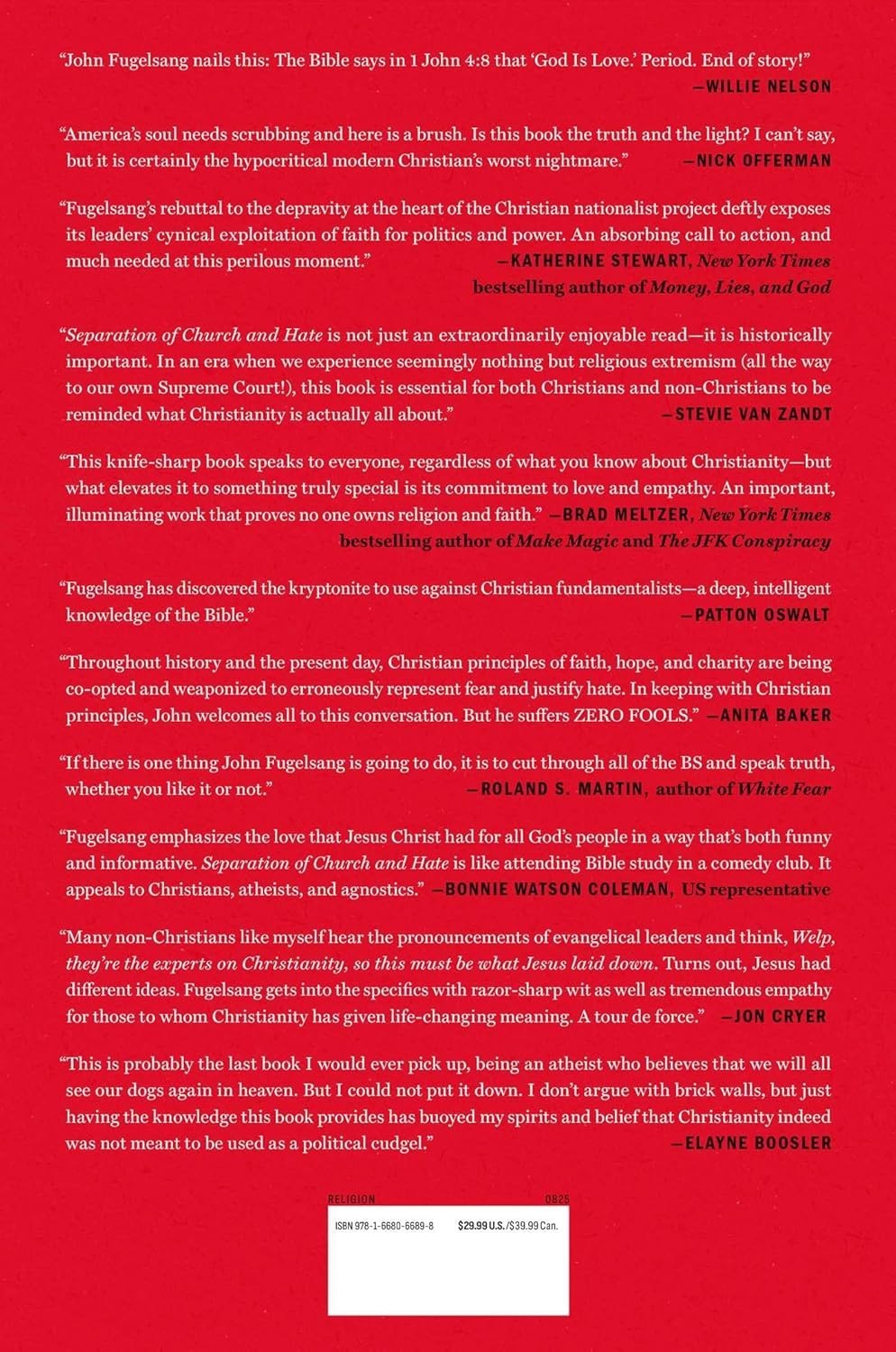 Separation of Church and Hate: paperback