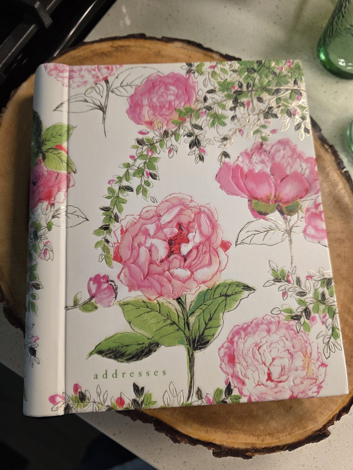 Rose Garden Large Address Book – Hardcover-spiral By Peter Pauper Press