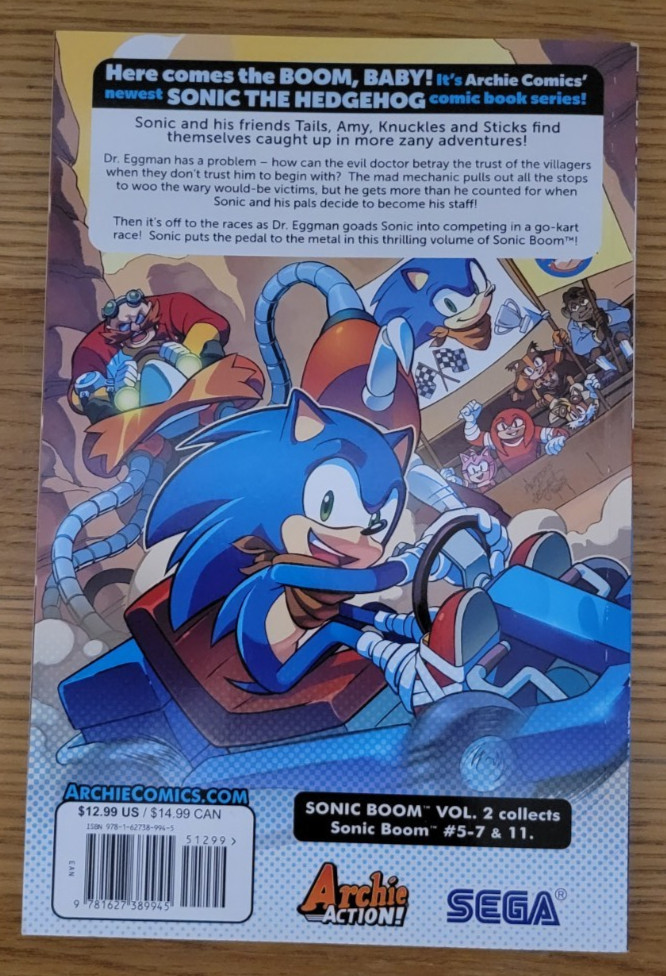 Sonic Boom Vol. 2: Boom Shaka-laka Sonic Scribes Brand New ISBN 9781627389945