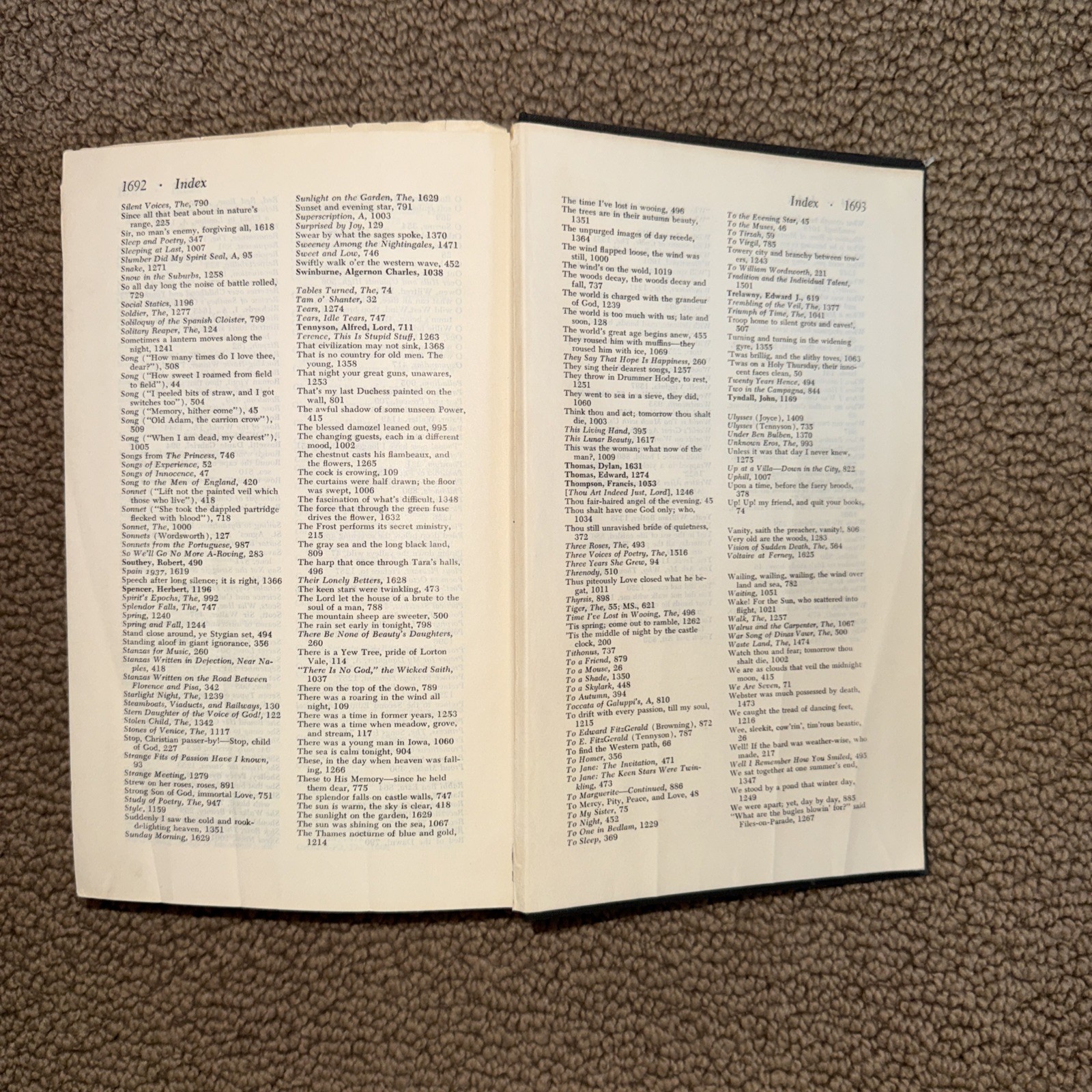 The Norton Anthology of English Literature, Vol 1 & 2, 1962 First Edition!