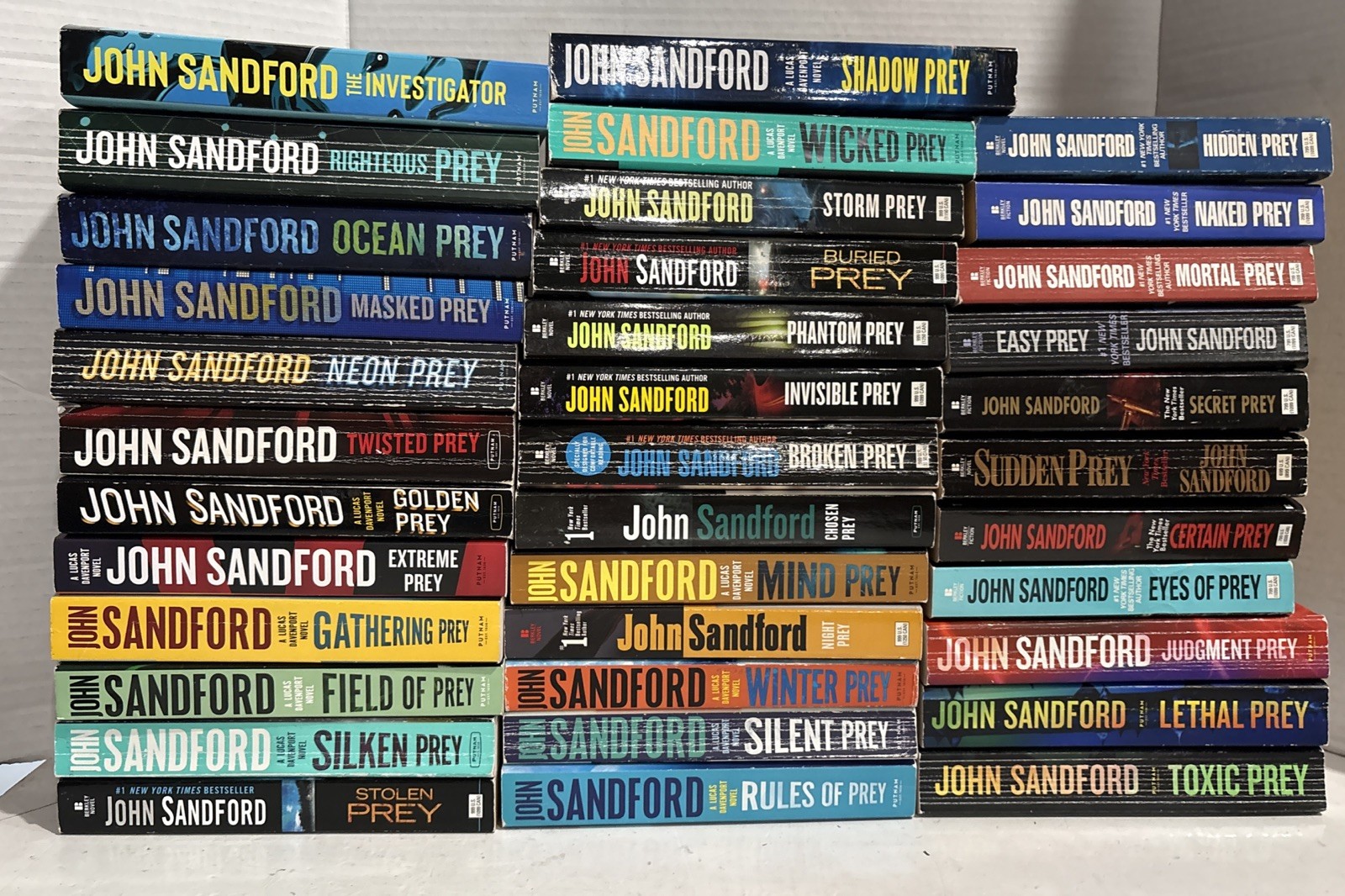 36 Book Lot Complete Lucas Davenport “PREY” Series #1-35+1 JOHN SANDFORD Set
