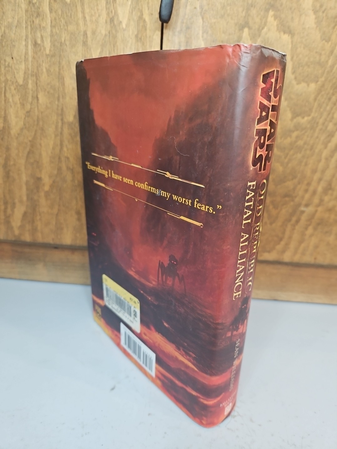 Star Wars Fatal Alliance by Sean Williams (2010, Hardcover) 1st/1st Edition