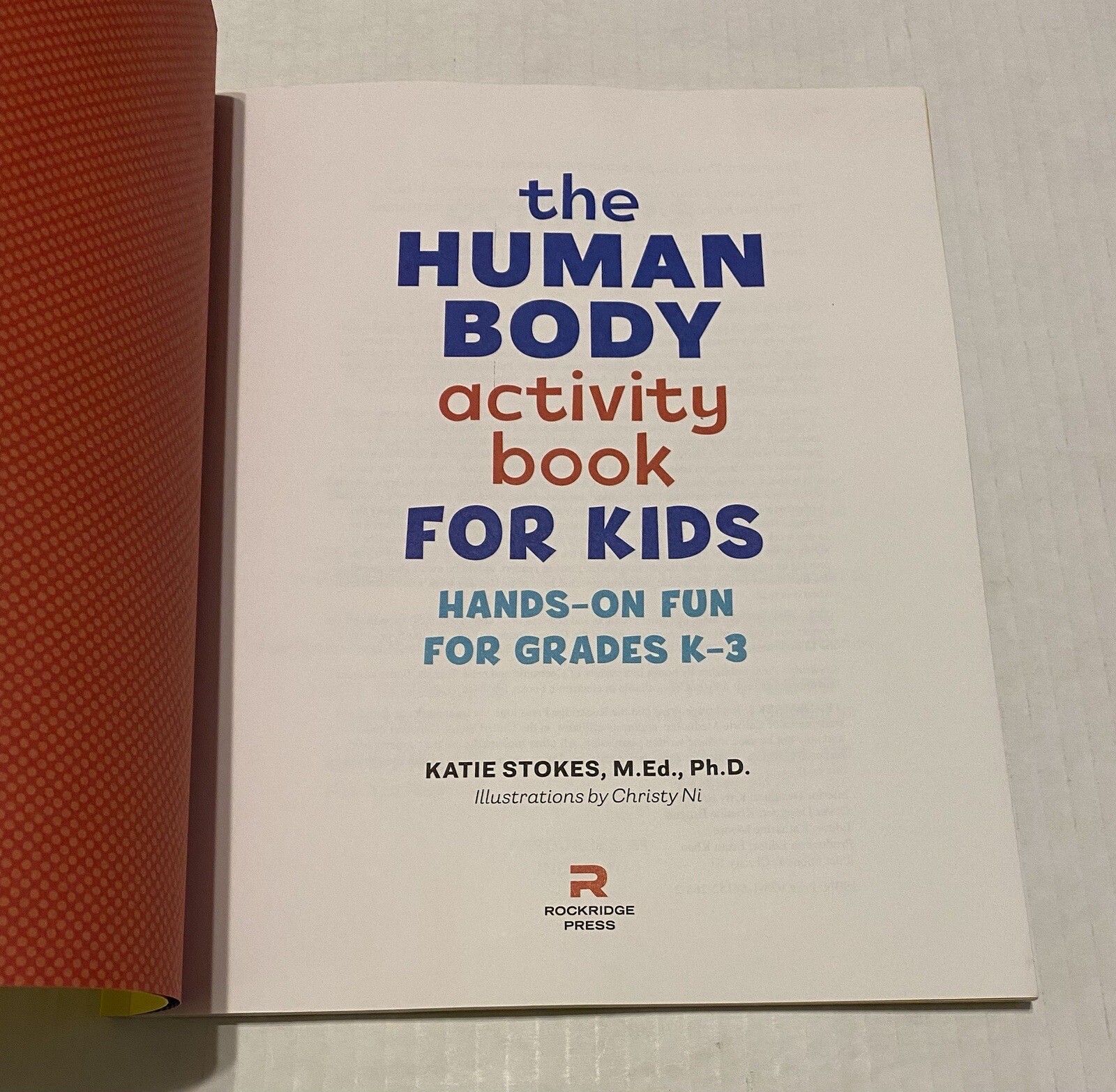 Human Body Activity Book for Kids : Hands-On Fun for Grades K-3 by Katie Stokes