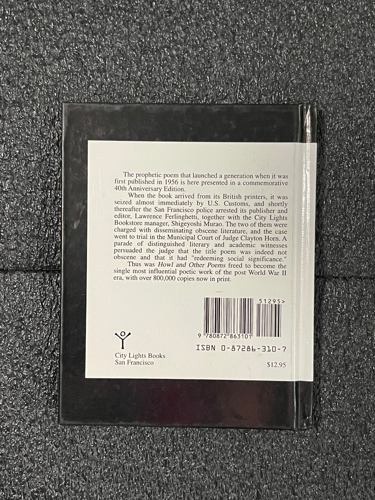 SGND ALLEN GINSBERG HOWL and other Poems 1996 Counter Culture City Lights Poetry