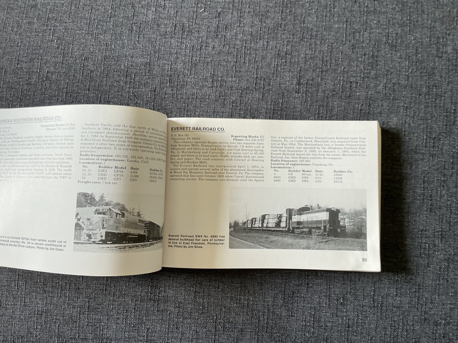 1991 Lewis AMERICAN SHORTLINE RAILWAY GUIDE 4th Ed’n Trainspotting reference tpb