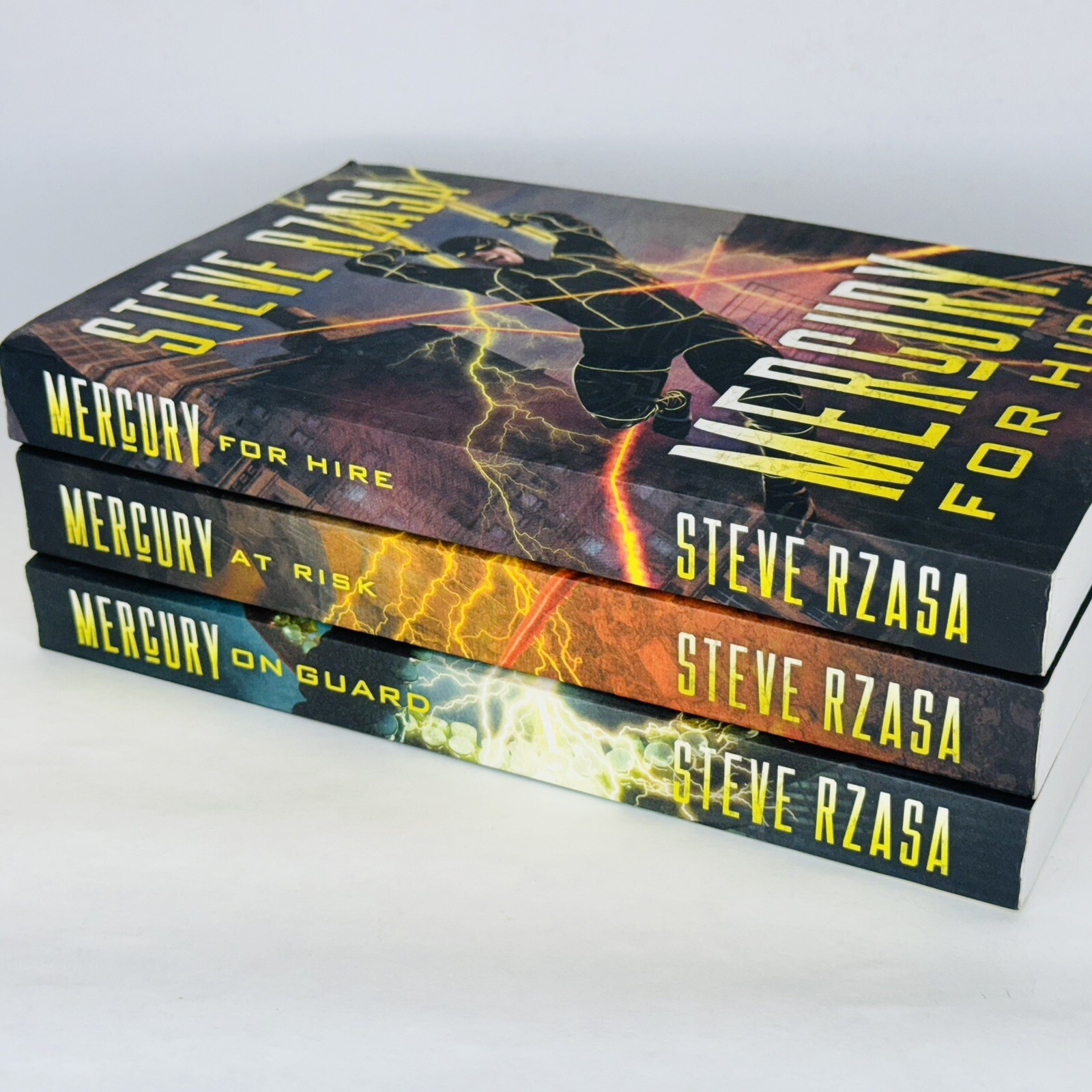 Mercury Hale Books 1-3 By Steve Rzasa Paperback Sci-Fi Guard Hire Risk Signed