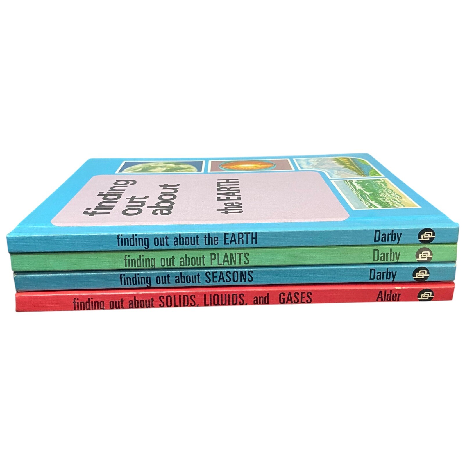 (SET OF 4) VTG 1974 “Finding Out About” By Francis Alder Educational Hardcover