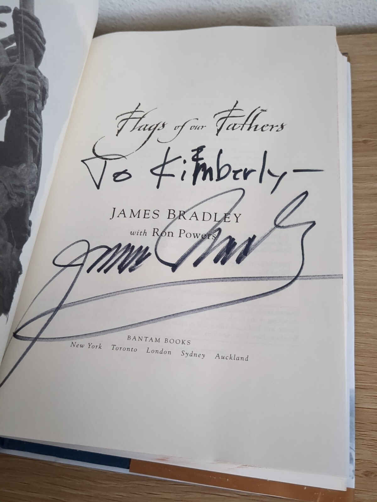 SIGNED Flags Of Our Fathers By James Bradley 1st Edition Hardcover Later Pr