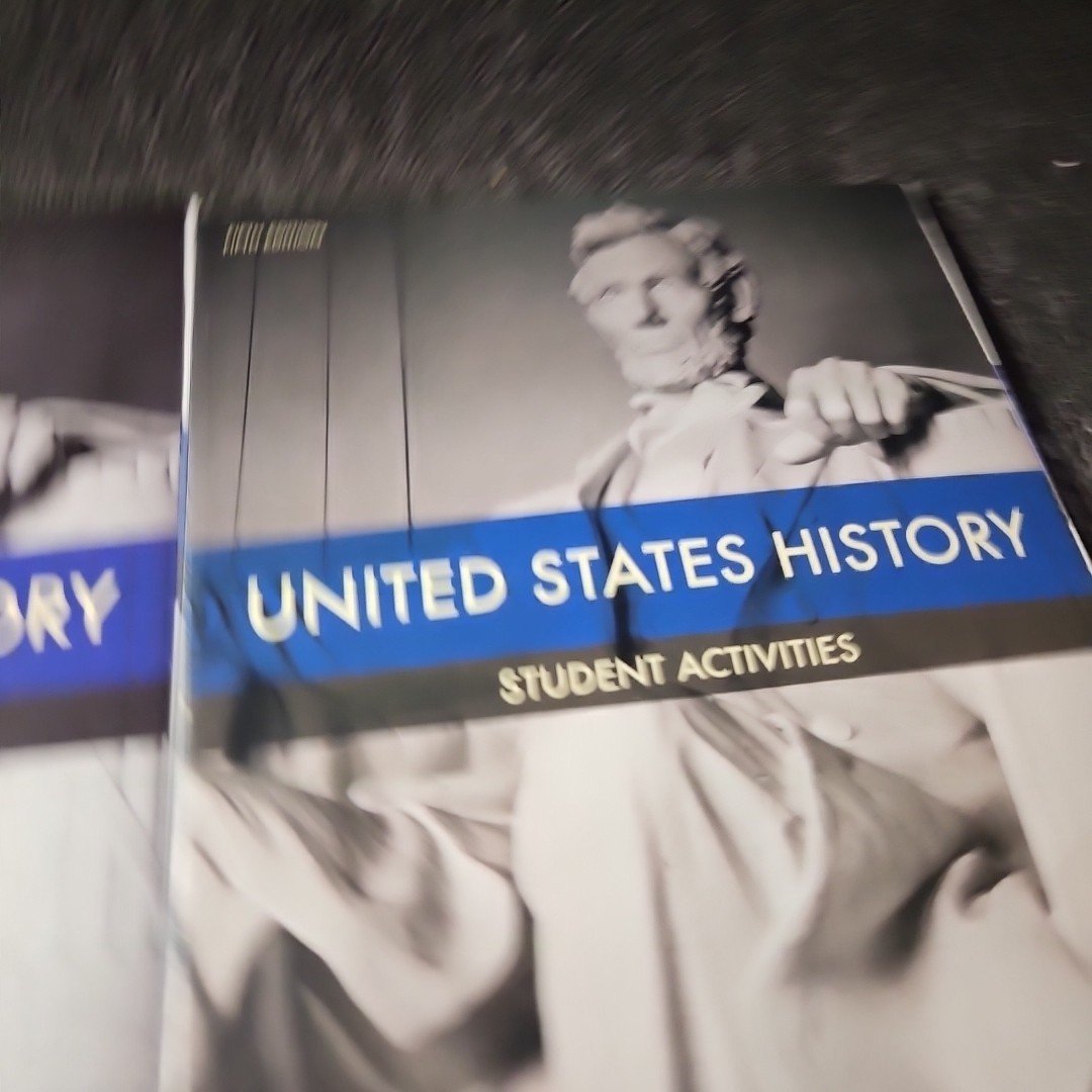 BJU Press US History Student Activity + Answer Key – Paperback Set Lot