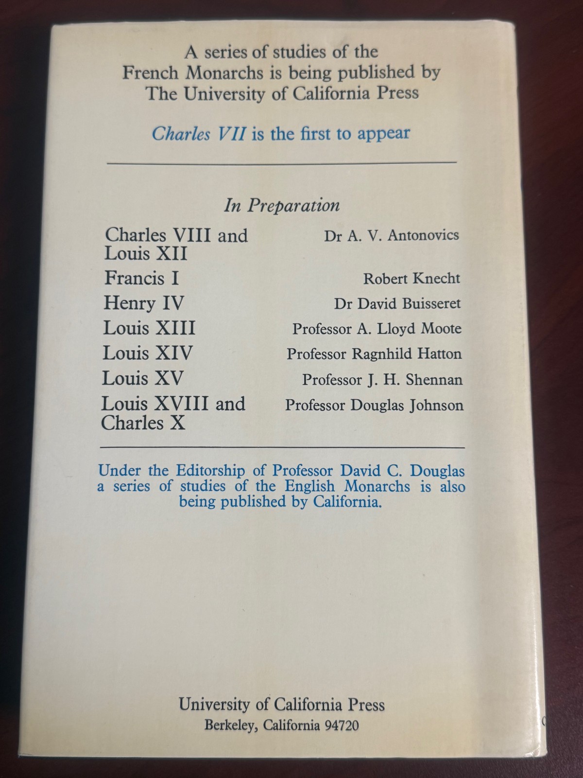 Charles VII 1974 Hardcover with dust jacket 1st Ed by Vale, M. G. A.