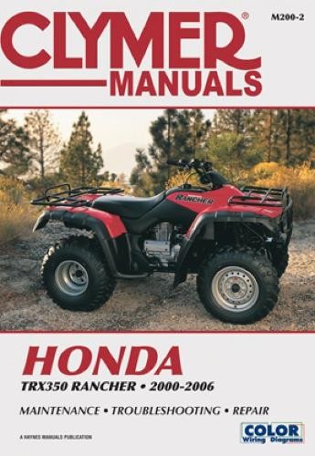 Honda TRX350 Rancher Series ATV (2000-2006) Service Repa (Paperback) (UK IMPORT)
