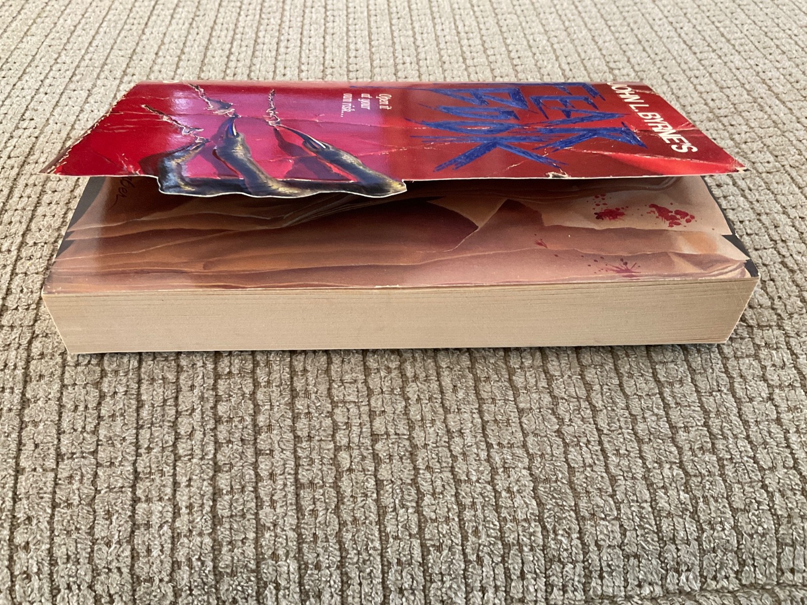 Fear Book – John L Byrne First Edition 1st Print 1988 Paperback Warner 34814-7
