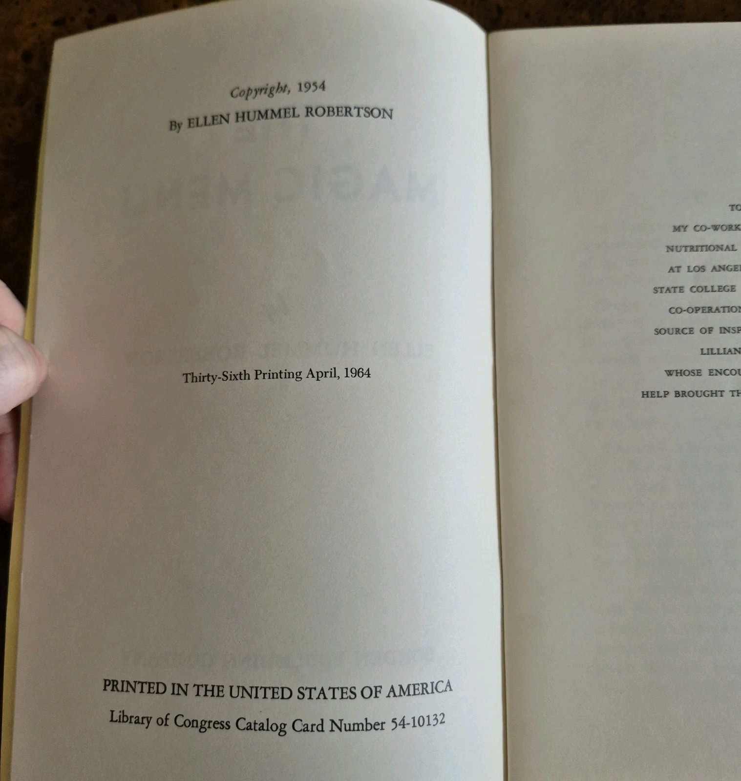 Vintage 1964 The Magic Menu The New Way to Reduce Ellen Hummel Robertson Booklet