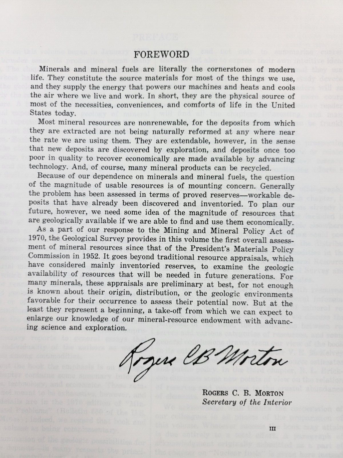 1973 Unites States Mineral Resources Geological Survey Paper 820 1st Edition