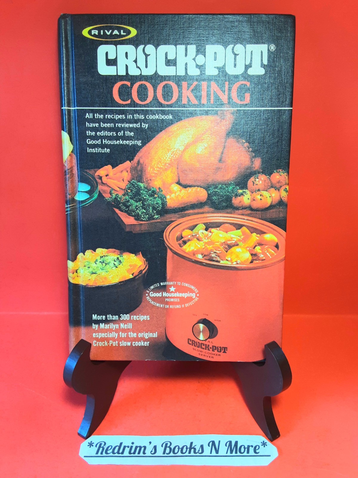 Rival Crock Pot Cookbook 1975 Vintage Hardcover Golden Press