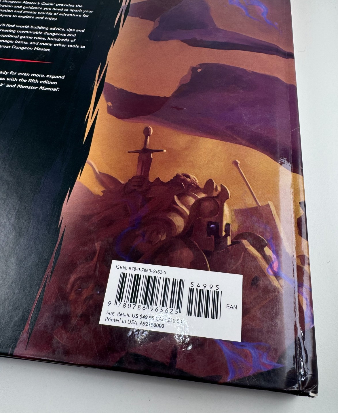 Dungeons and Dragons Dungeon Master’s Guide Hardcover Core Rulebook USA A9219