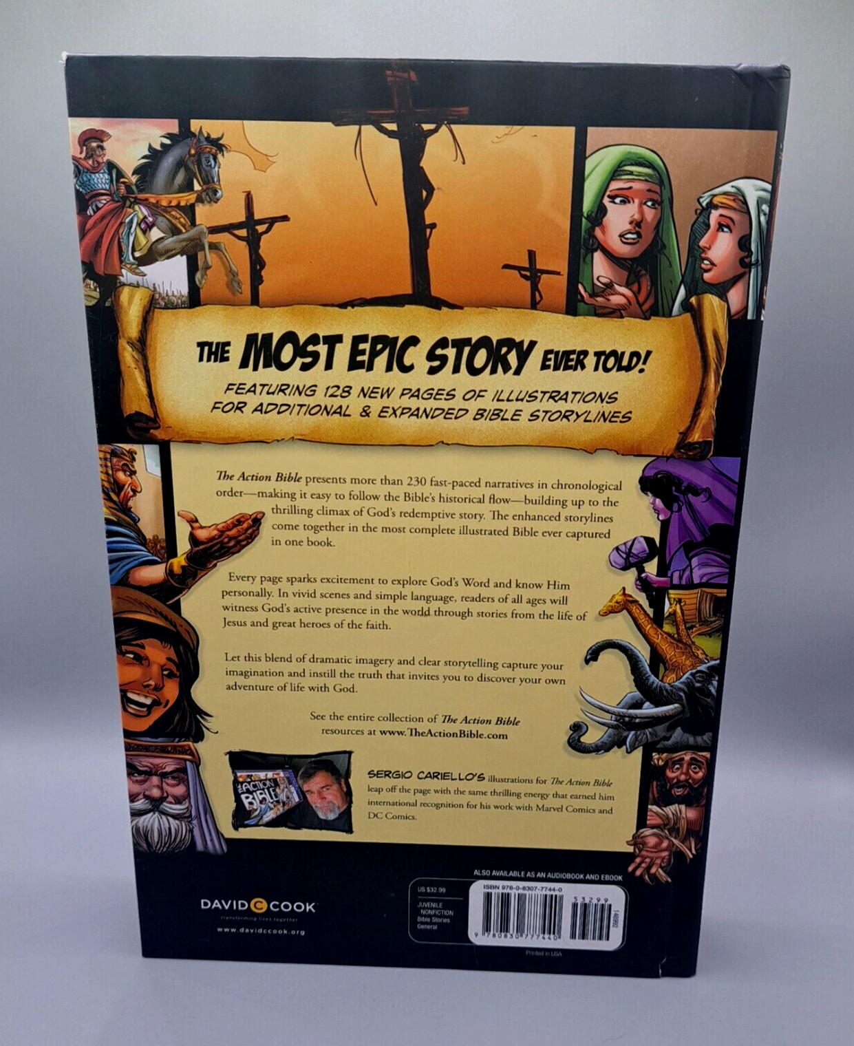 The Action Bible by Sergio Cariello H/C Updated -230 fast-paced narratives