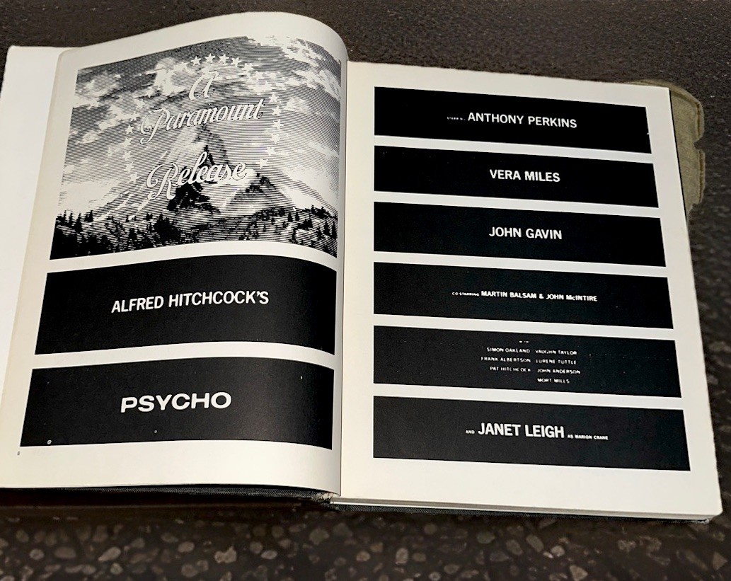 Alfred Hitchcock’s PSYCHO Shot by Shot Photo Book – Richard J. Anoble – 1974