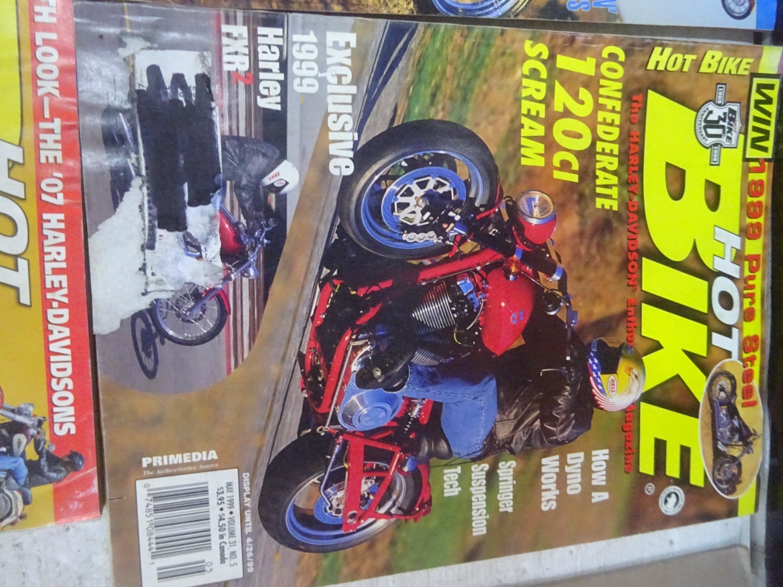ASSORTMENT OF 5 OLDER HOT BIKE MAGAZINES