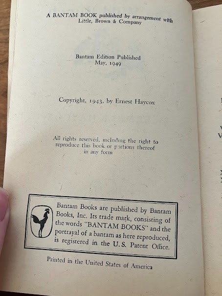 Vintage Paperbacks – Ernest Haycox – A Bantam Book – Lot Of 3