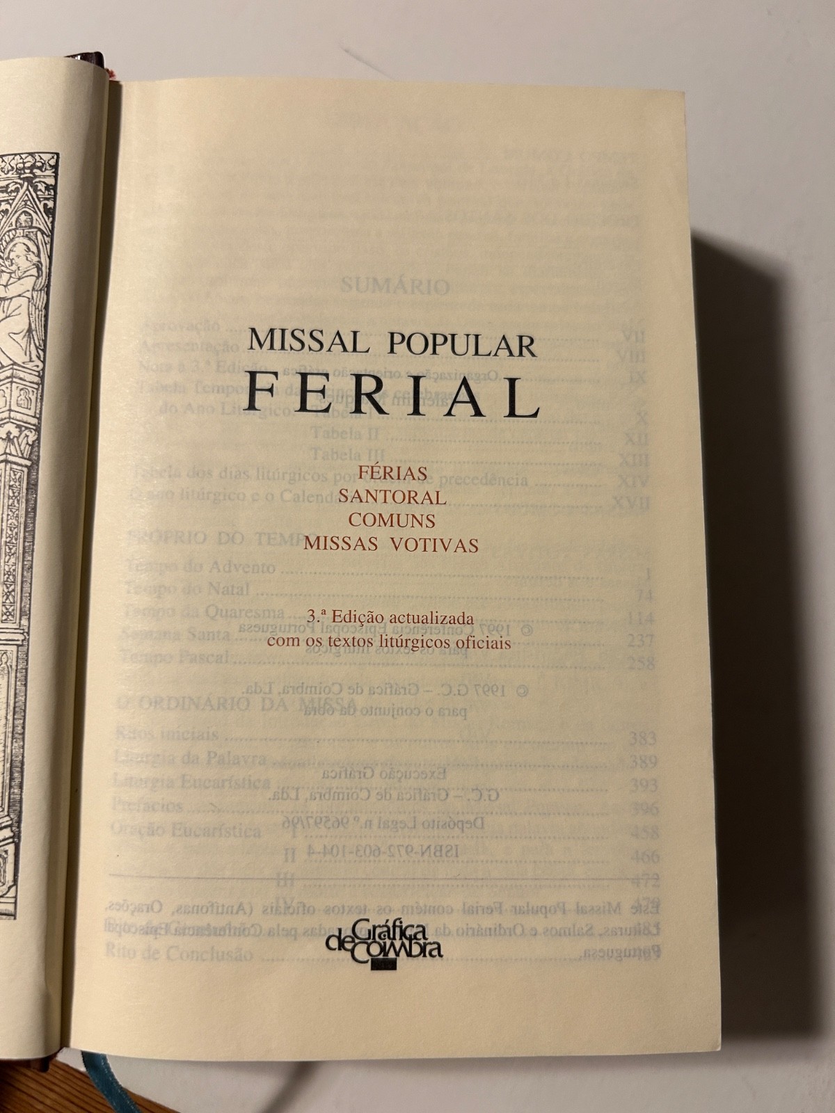 Missal Popular Ferial 3rd Edition 1997 – Vol. II – Hardcover Leatherbound