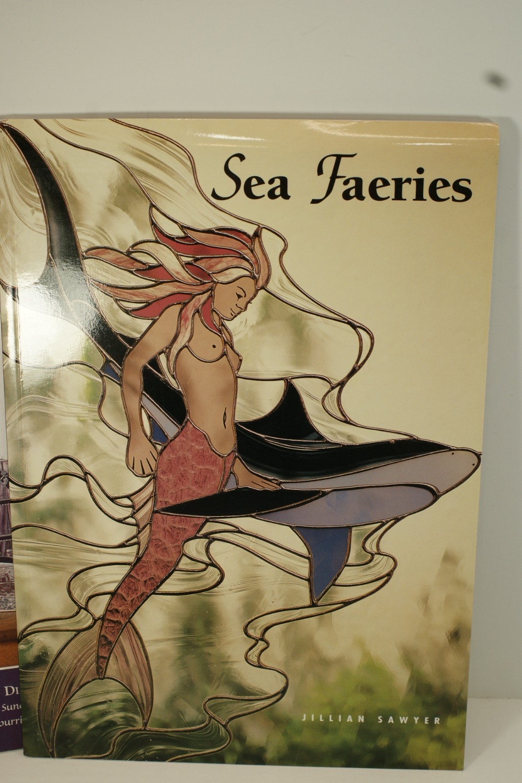 SP15 Lot of 4 Stained Glass Pattern Books, Sea Faeries, Houses, Panels, Etc. PB