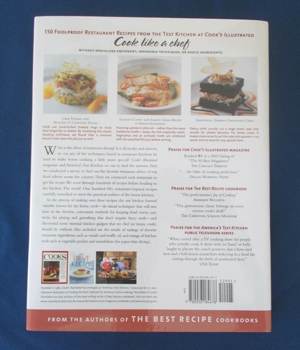 Restaurant Favorites At Home 2003, Hardcover, New, 418 Pages, 1st Edition