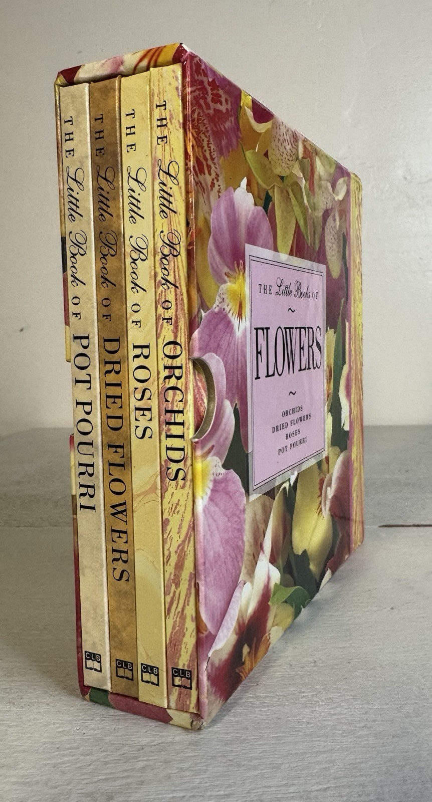 The Little Books of Flowers – David Squire (1993 HC Books w/Slipcase) LN Cond.
