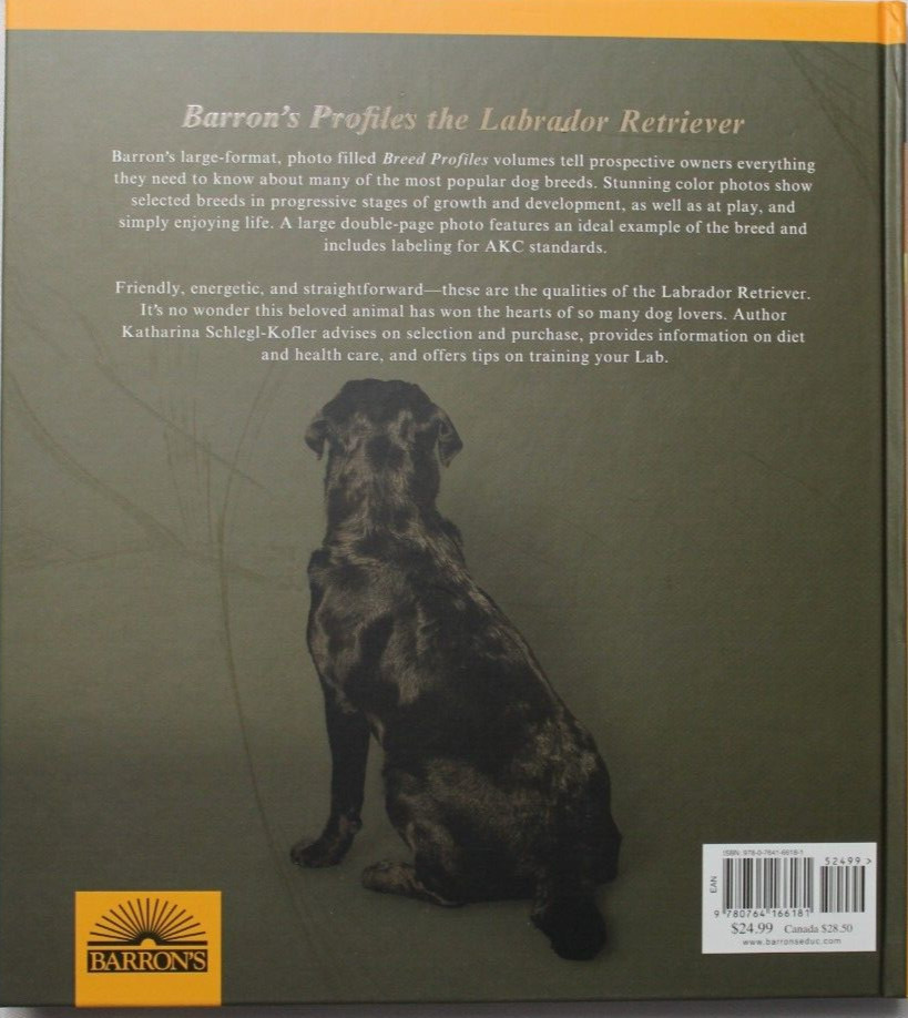 BREED PROFILES LABRADOR RETRIEVERS LARGE HARDCOVER BOOK – BARRON’S – DOGS