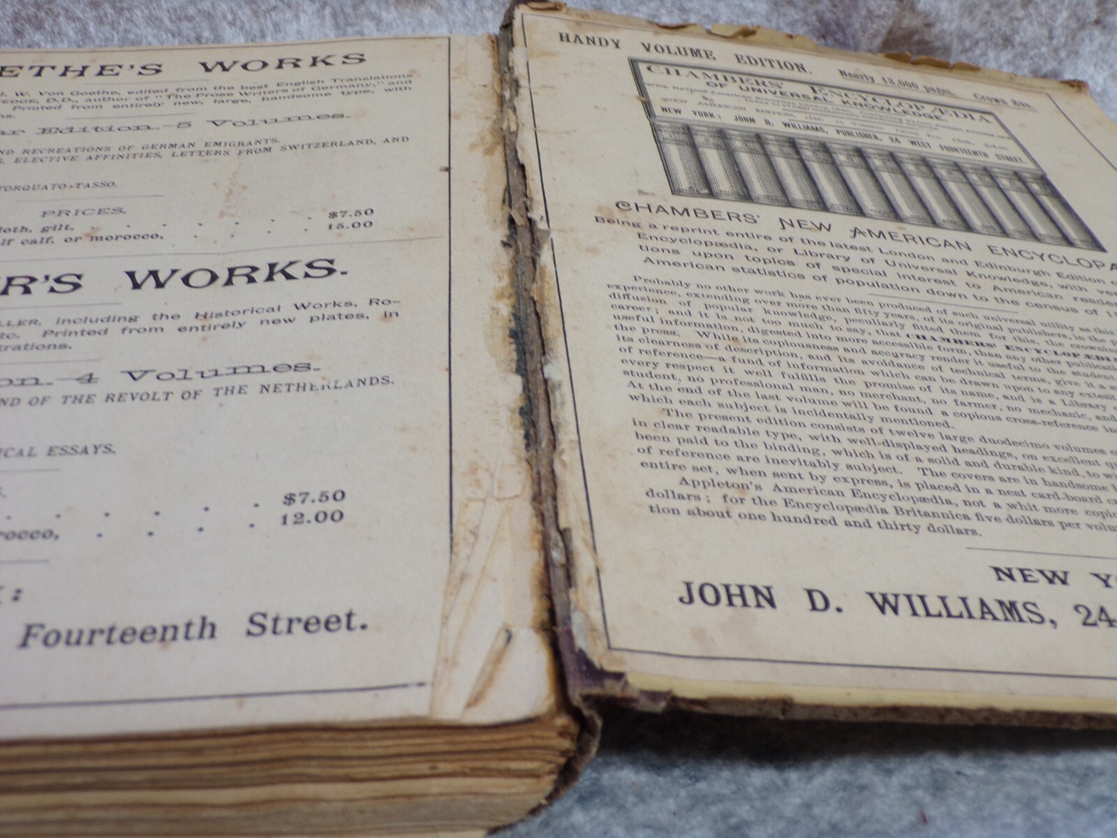 1885 BOOK GOOD TIMES FOR YOUNG PEOPLE HARD COVER 252 PAGES BY JOHN D. WILLIAMS
