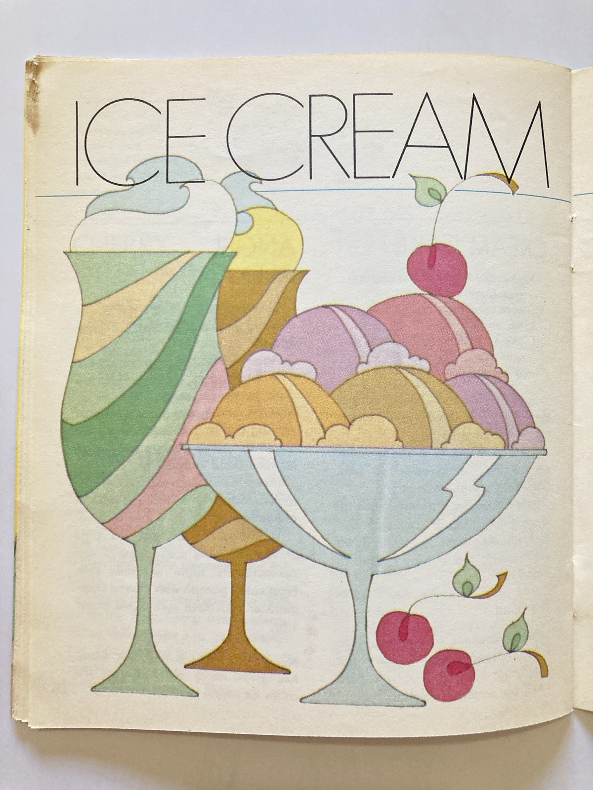 1970 Betty Crocker’s Show-Off Desserts Cookbook Pamphlet Ill Binnie Weissleder