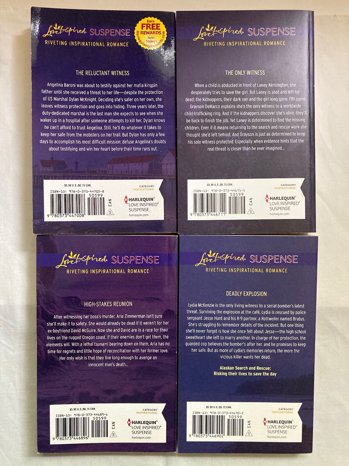 Love Inspired Suspense Books Lot (18 Books) (2015) Like NEW – FREE SHIPPING
