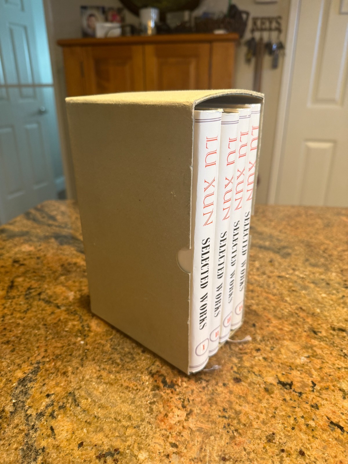 Lu Xun Selected Works 4-Volume Box Set Foreign Language Press 1980 Slipcase