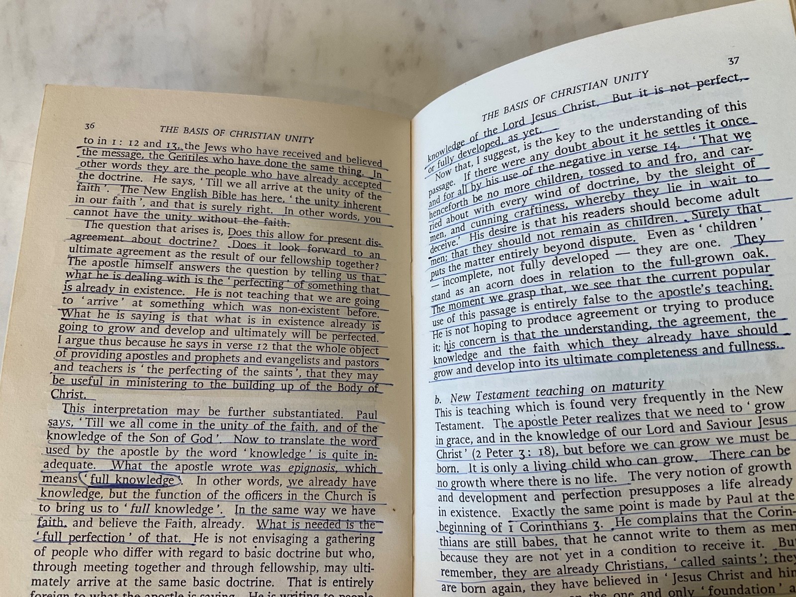 The Basis of Christian Unity 1965 Martyn Lloyd Jones Green Booklet